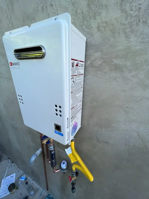 Tankless water heater installation for Hazen homes